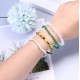 24 Pcs Handmade Beaded Bracelets For Women Adjustable Crystals Stretch Bracelet Colorful Elastic Beaded Anklet Bracelets Set 24 Pcs Handmade Beaded Bracelets For Women Adjustable Crystals Stretch Bracelet Colorful Elastic Beaded Anklet Bracelets Set